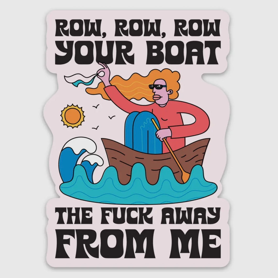 Row Row Your Boat Sticker