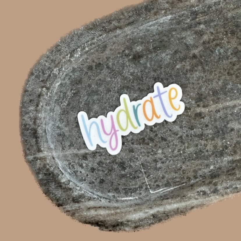 Hydrate Rainbow Sticker