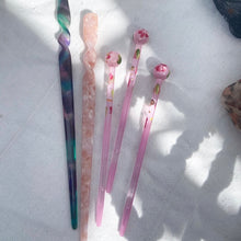 Load image into Gallery viewer, Pink Marble Hair Stick
